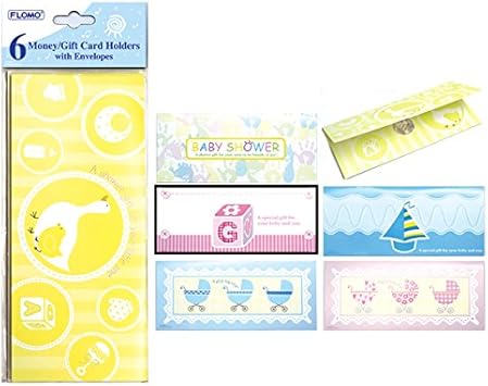 Amazon Com Baby Shower Money Gift Card Holders By Flomo Kitchen Dining