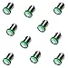 PA LED 10PCS #1893 #44 #47 #756 #1847 BA9S 1SMD LED Bayonet Pinball Machine Light Bulb Green-6.3V