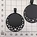 18pcs Mixed 25mm Star Moon Round Blank Bezel Pendant Trays Base Cabochon Settings Trays Pendant Blanks for Jewelry Making DIY Findings (M282)