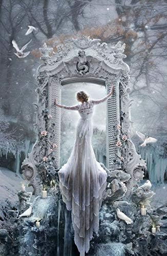 Amazon Co Jp 窓の外を見るひと 日本製額縁ぴったりサイズ ダイヤモンドアート 全面貼り付けタイプ 四角型 スクエア ビーズアート手芸キット ホーム キッチン