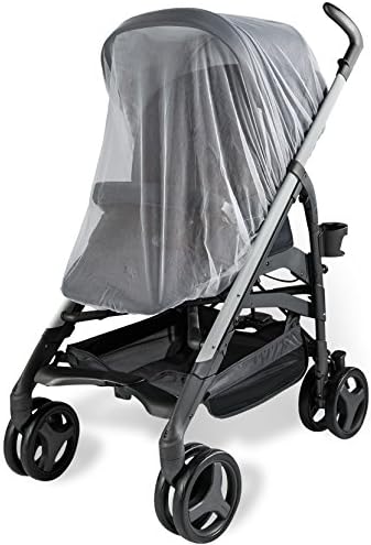 Baby Mosquito Net for Strollers, Carriers, Car Seats, Cradles. Fits Most PacknPlays, Cribs, Bassinets & Playpens. 44 x 48 Inch, Made of White, Portable & Durable Baby Insect Netting