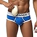 BRODDLE Mens Padded Briefs Removable Pad of Butt Lifter and Enlarge Package Pouch (US, Alpha, Medium, Regular, Regular, Blue)