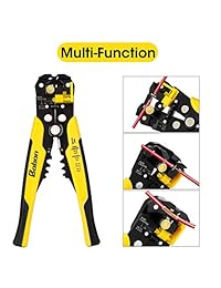 Juego de alicates de crimpadora Baban con cortador de cable autoajustable, herramienta de corte de alambre automático alicates de corte para la industria con 315 conectores de crimpado de terminales de alambre