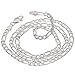 Diamond-Cut 3mm Wide Sterling Silver 24