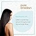 Pure Brazilian Anti-Frizz Daily Shampoo, Salt-Free, Color Safe, with Keratin, Argan Oil & Acai for Prolonged Treatment & Smooth Hair, 33.8 Fl Oz