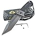 TEK Spring Assisted Opening HEAVY DUTY Folding Pocket Knife: 8Cr13MoV Razor Sharp Blade - LMF Style Pommel lanyard - Lighting Fast Deployment