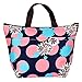 eBoot Black and Red Lunch Bag Tote Insulated Cooler Carry Bag for Travel and Picnic, 1 Pack