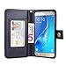 TabPow Galaxy J7 V Case, Galaxy J7 Prime Case, Galaxy J7 Perx Case, 10 Card Slot - ID Slot, Button Wallet Folio PU Leather Cover With Detachable Magnetic Case For Samsung Galaxy J7 V (2017) - Black