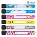 Safety Wristband, 6 PCS Colors Safety Armband Waterproof Safety ID Bracelet Reusable SOS Bracelet for Babies Children Boys Girls Old Man