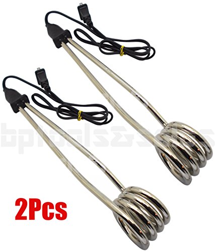 (2) 1350W-110V Water Heater Portable Electric Immersion Element Boiler Travel - Thumbnail 3