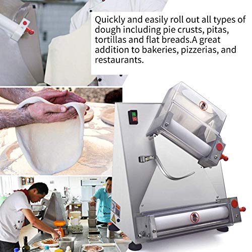 SHANGPEIXUAN Automatic Pizza Dough Roller Sheeter Machine,Making 3''-12''Pizza Dough,Pizza Making Machine,Food Preparation Equipment … - Thumbnail 2