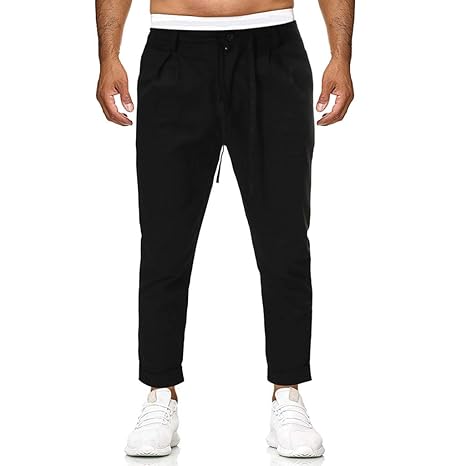 Hahashop2 Pantalones De Chino Para Hombre Ajustados Elasticos