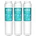 AQUACREST GXRLQR Inline Water Filter, Compatible with GE SmartWater Twist Lock In-Line GXRLQR Water Filter (Pack of 3)