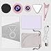 Phone Camera Lenses, GoerTek 3 Adjustable Brightness Fill Light, 120 Degree Wide Angle, 15X Macro Lens, Clip-on Cell Phone/Pad Camera lens Kit for IOS/Android Smartphones and Tablets (Rose Gold)