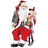 Santa Claus in Rocking Chair Tabletop Decoration