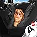 upsimples Dog Seat Cover Pet Car Seat Cover No Stitch Hole Heavy Duty Dog Hammock Non-slip Waterproof Back Seat Cover for Car SUV Minivans, Black
