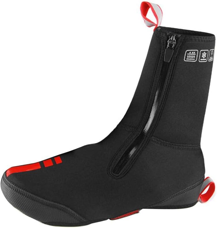 Cycling Overshoes Waterproof Windproof Fleece Lined Mtb Road Warm Bike