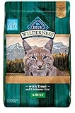Blue Buffalo Wilderness Rocky Mountain Recipe High Protein Grain Free, Natural Adult Dry Cat Food, Trout 10-lb