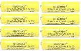 Solar Light AA Ni-CD 600mAh Rechargable Batteries (Pack of 8)
