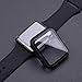 baozai 2 Pack Tempered Glass Screen Protector Compatible with Apple Watch 42mm Case, Full Coverage Hard iWatch Case for Series 3/2/1, Black