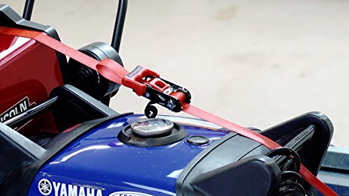 Erickson 31423 Sliding Ratchet Strap (with Cap Locks, 1 1/4" x 8', 2000 lb.), 2 Pack