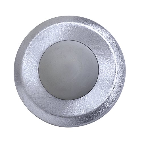 Tell Manufacturing DT100085 Concave Wall Stop, Satin Stainless Steel Wrought, 2-1/2" Diameter