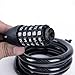 Sportneer Bike Lock Cable, 5-Digit Resettable Number Combination 4-Feet Bicycle Cable Lock