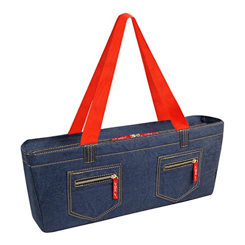 NEW! - Empty Mahjong Bag - Denim Soft Bag by Linda Li - Empty Bag Only