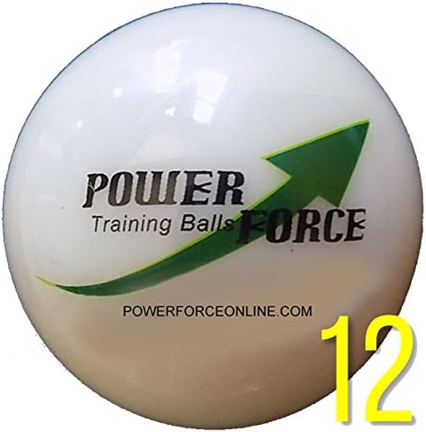 Power Force ProGrade: 3" Dia. 15oz - Weighted Heavy Training Baseballs for Hitting (12 Baseballs)