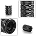 Carsemoo Valve Caps Prevent Corrosion,Car Dust Caps, Universal Aluminum&Plastic Wheel Tire Air Caps Valve Stem Covers for Car/Motorcycle,Air Leakproof and Protection Your Valve Stem (Black 4 Pcs/Set)