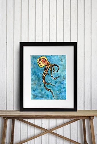 Squid Original Watercolor - Art Print