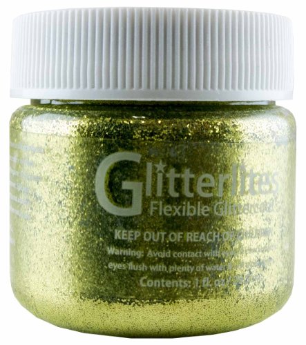 Angelus Glitterlites Limelite Acrylic Leather Glitter Paint