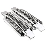 Possbay Air Vent Sticker, Car Side Air Vent Fender Cover Hole Intake Duct Flow Grille Decoration Sticker
