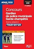 CONCOURS GARDIEN DE POLICE MUNICIPALE GARDE CHAMPETRE TT EN UN CAT C 3edt 2016 (Admis fonction pub concours) by 