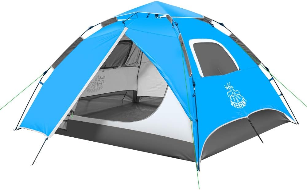 DEERFAMY Camping Pop Up Tent,34 Person Automatic Instant Tent for