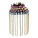 KODORIA Pair Shoulder Epaulettes Badge Tassel Chain Shoulder Brooch Epaulet Emblem Suit Badges
