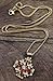 Nazareth Store Gold Plated Silver Catholic Jerusalem Cross Pendant Red Garnet Crystal Stone Necklace 20