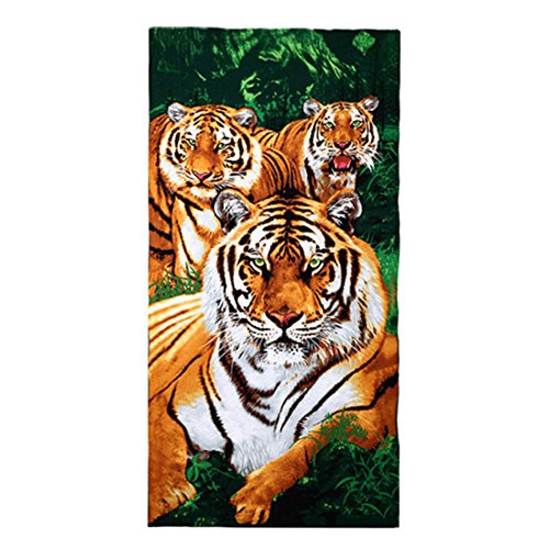 Tiger Towels for the Beach or Home Kritters in the Mailbox Tiger Towel