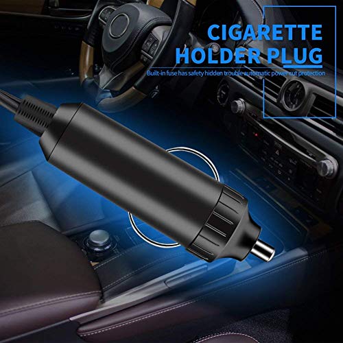 Car Heater Car Windshield Defogger Defroster 12 Volt 150W Auto Heating Fan 3-Outlet 30 Seconds Fast Heating Demister (Black) - Thumbnail 2