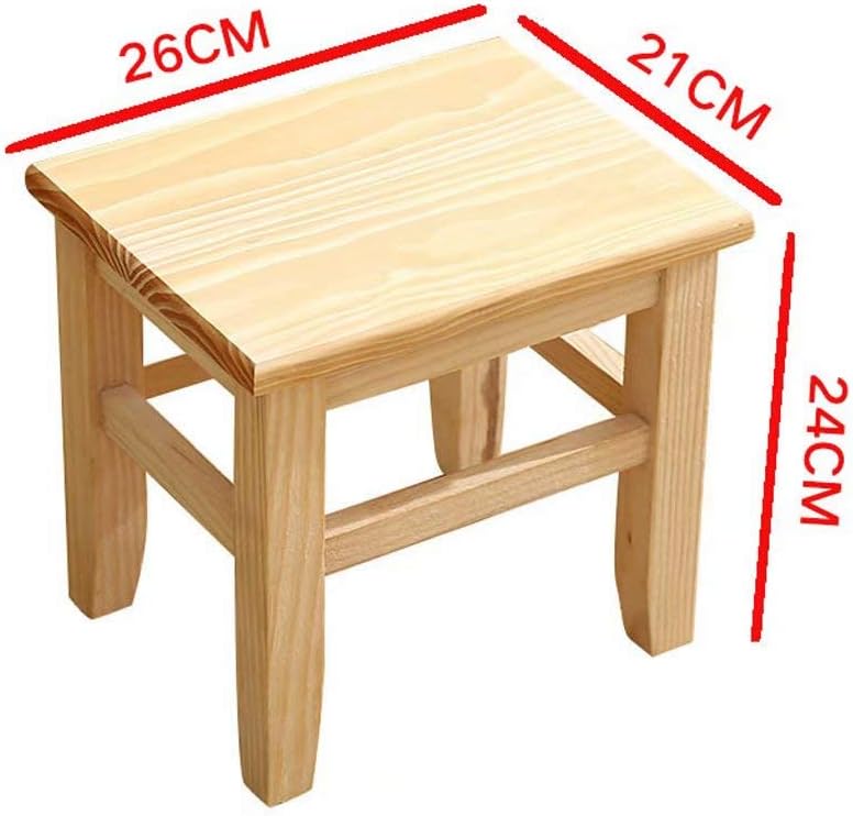 Zj Sumbrella Solid Wood Small Bench Stool Small Square Stool Adult Short Wooden Bench Garden Change Shoe Bench Children Bench Made Of Solid Wood Product Size 26 21 24cm Amazon Co Uk Kitchen