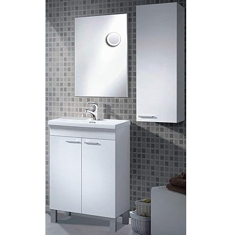 Mueble de BAño 50 + Espejo + (Espejo de X10 Aumento Incluido) + Lavabo