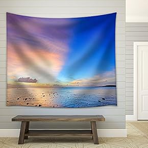 Fantastic Sunset, Okinawa, Japan - Fabric Wall Tapestry Home Decor - 51x60 inches