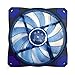 APEVIA AF512L-SBL 120mm Blue LED Ultra Silent Case Fan w/ 15 LEDs & Anti-Vibration Rubber Pads (5-pk)