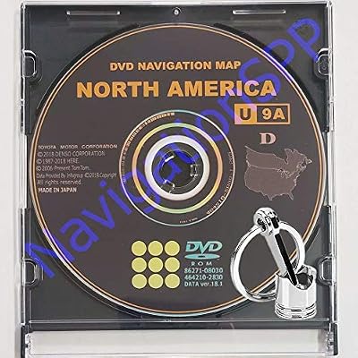 2019 Toyota U9A Navigation DVD Gen 6 18.1 Map GPS Update 86271-GEN06-18  Car Keychain Key Fob Engine