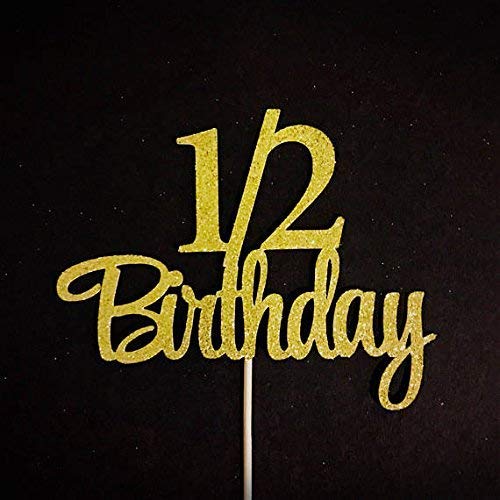 Atelier Elegance One And A Half Birthday Cake Topper 18 Months Topper 1 1 2 Birthday Cake Topper Handmade Products Kitchen Dining