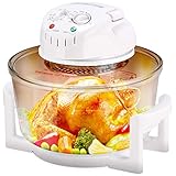 COSTWAY 1300W Infrared Halogen Convection Turbo Oven with Stainless Steel Extender Ring