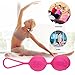Premium Pleasure Weighted Kegel Balls Silicone Sphere Tighten & Tense Jiggle Balls Bladder Control & Pelvic Floor Exercises for Women: Beginners & Advanced(Pink)