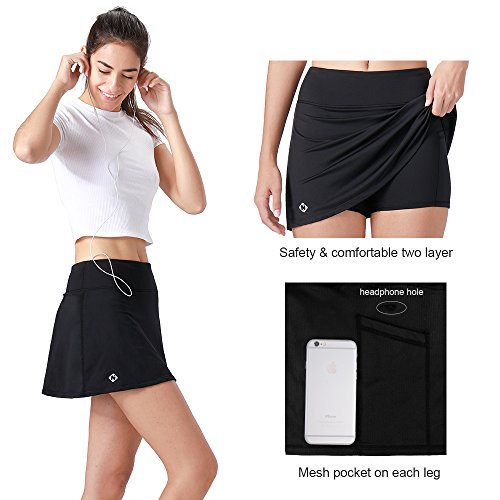 image for Naviskin Women's Active Athletic Skort Lightweight Skirt with Pockets 