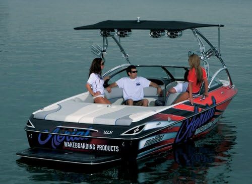 Aerial Eclipse Bimini for Wakeboard Towers - Sunbrella Jet Black