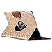 ULAK iPad Air Case, 360 Degrees Rotating Stand Protective Case for iPad Air (2013 Release) Bling Honeycomb Cover with Auto Sleep/Wake Feature (Gold)
